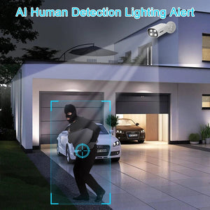 ASECAM 8MP POE IP Camera 4K Outdoor Human Detection CCTV AI Night Vision - stepyours.com