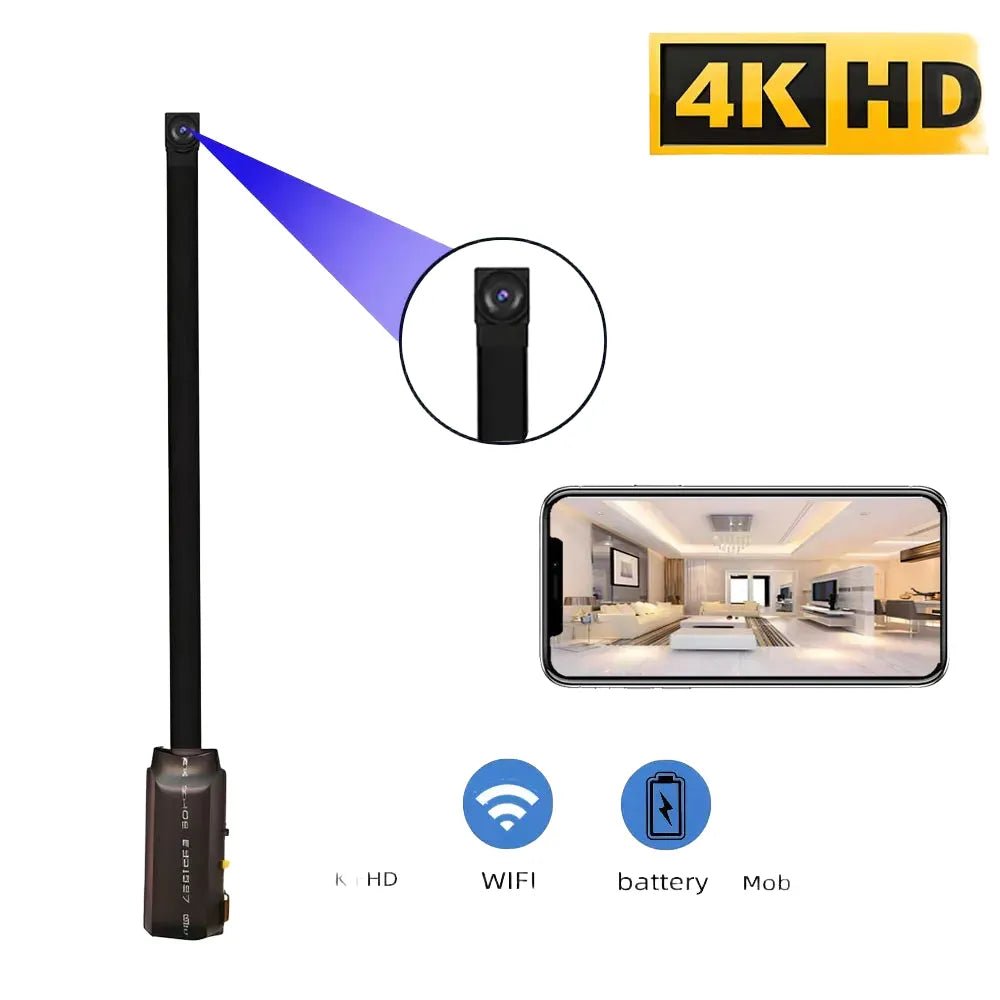 4K Mini WiFi Camera With Remote Viewing And Motion Alerts - stepyours.com