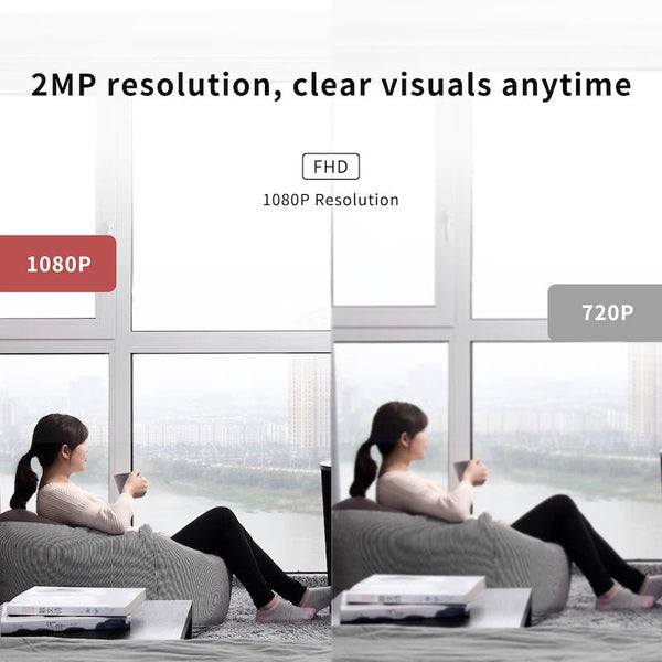Indoor Pet Camera With Phone App 1080P WiFi Security Camera Foldable - stepyours.com