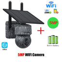 INQMEGA Solar Powered PTZ Camera 5MP 4MP WiFi 4G CCTV With Two Way Audio - stepyours.com