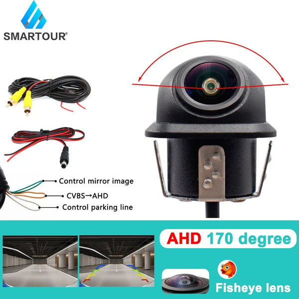 Smartour CCD Fisheye Car Camera AHD 1080P Reversing Rear View Night Vision - stepyours.com