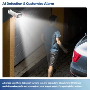 ALEVIO Solar Outdoor Camera - 2.5K Video, AI Detection And Color Night Vision - stepyours.com