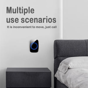 EU Plug Wireless Doorbell 300M Remote Control Waterproof 433 Frequency Through Wall Signal Alarm Ambulance Smart Doorbell by stepyours.com