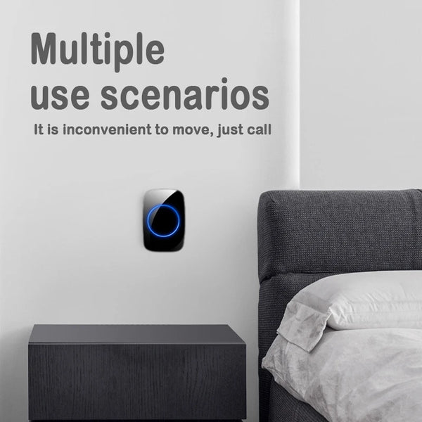 EU Plug Wireless Doorbell 300M Remote Control Waterproof 433 Frequency Through Wall Signal Alarm Ambulance Smart Doorbell by stepyours.com