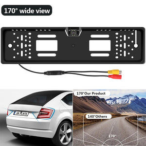 12V Car Rear View Camera 4 And 8 LED License Plate Holder Parking Sensor - stepyours.com