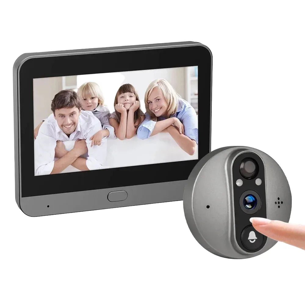 3MP WiFi Cat Eye Doorbell 5000mAh Battery Alexa LiveView - stepyours.com