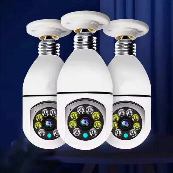 Gemodi 4G WiFi E27 Bulb Cam - AI Tracking 1080p Indoor Security - stepyours.com
