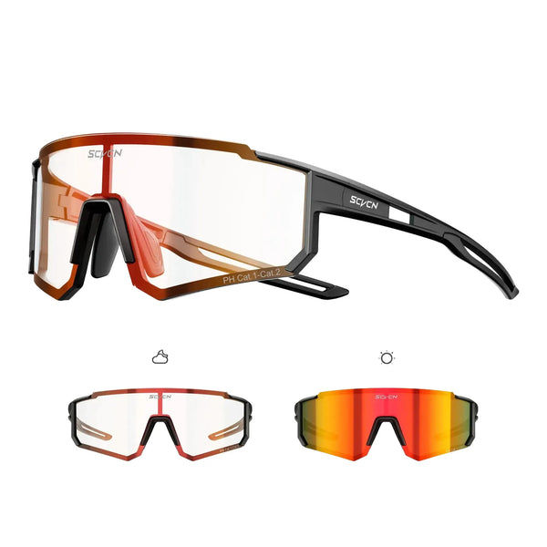 Photochromic Cycling Sunglasses — product view 1