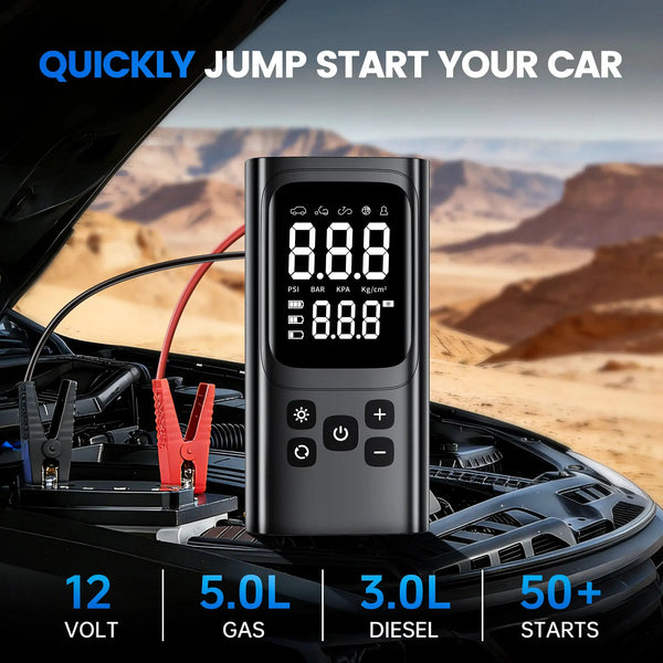 Compact PSI Tire Inflator Pump — product view 2