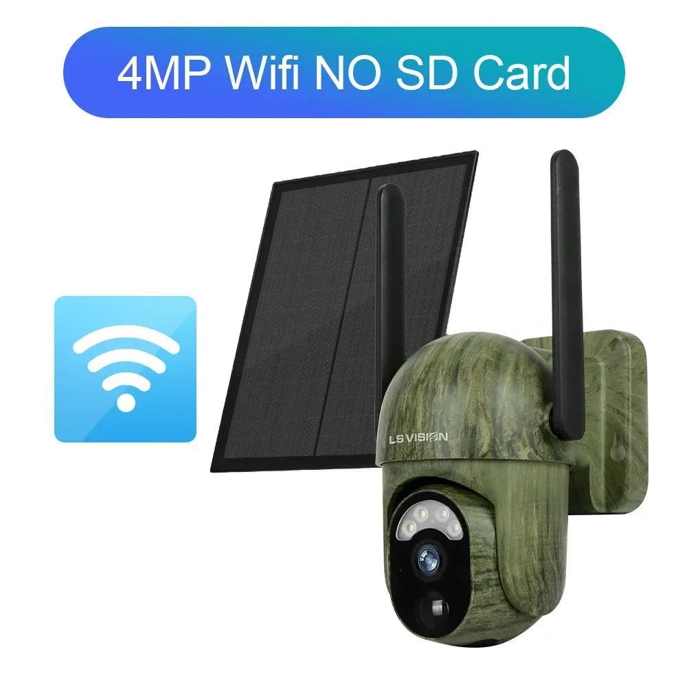 Solar Security Master LS Vision 4MP Wireless Outdoor Camera IP66 Waterproof 4G - stepyours.com