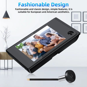 Awapow Wireless Door Peephole Camera 3.5 Inch Digital Door Viewer Doorbell 120° LCD Screen Monitor Home Security No Need WiFi by stepyours.com