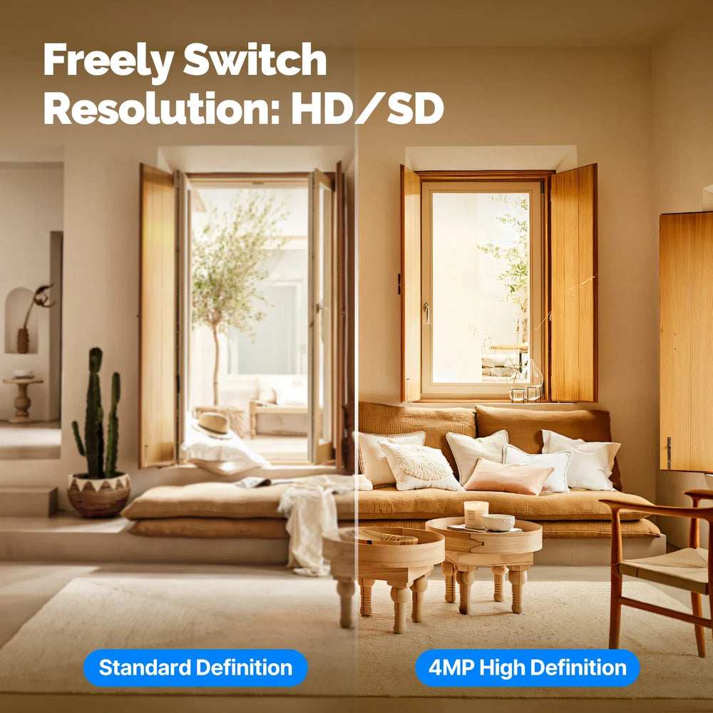 MOES Tuya WiFi Indoor Pan/Tilt Camera - 4MP HD Night Vision And Motion Alerts by stepyours.com