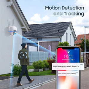 Tuya 4MP PTZ WiFi Outdoor Camera IP66 Weatherproof 5G Dual Band Security - stepyours.com