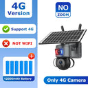 SHIWOJIA 4K 8MP Solar Camera With 4G SIM WiFi Color Night Vision PTZ Dual Lens - stepyours.com