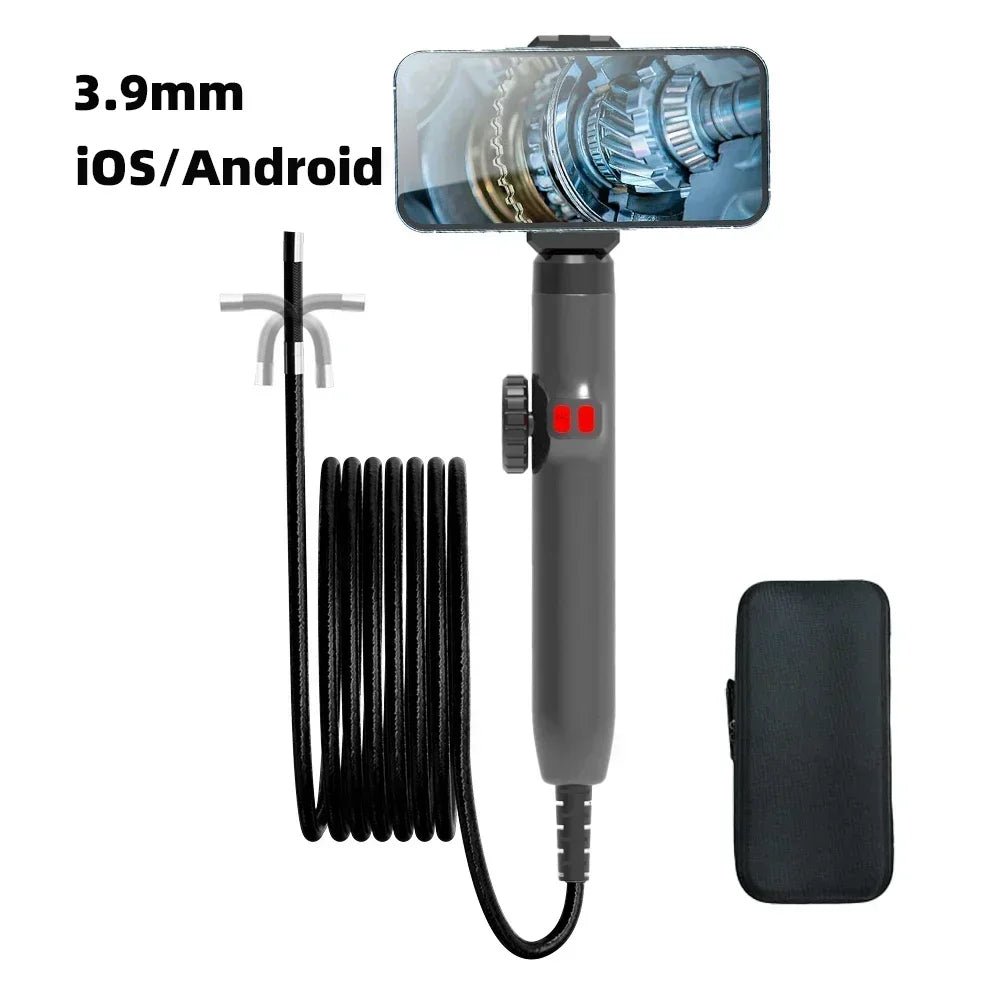 360 Degree Articulating Borescope Endoscope With Light For Android And iOS - stepyours.com