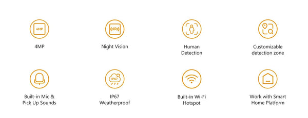 IMOU Ranger 4MP Bullet Lite Indoor Outdoor Security Camera AI Detection - stepyours.com