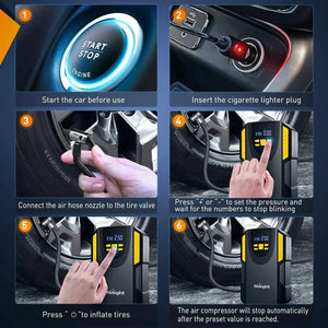 Compact Auto Car Air Pump — product view 5