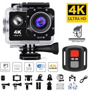 4K Action Camera WiFi Underwater Helmet Cam for Outdoor Sports - stepyours.com