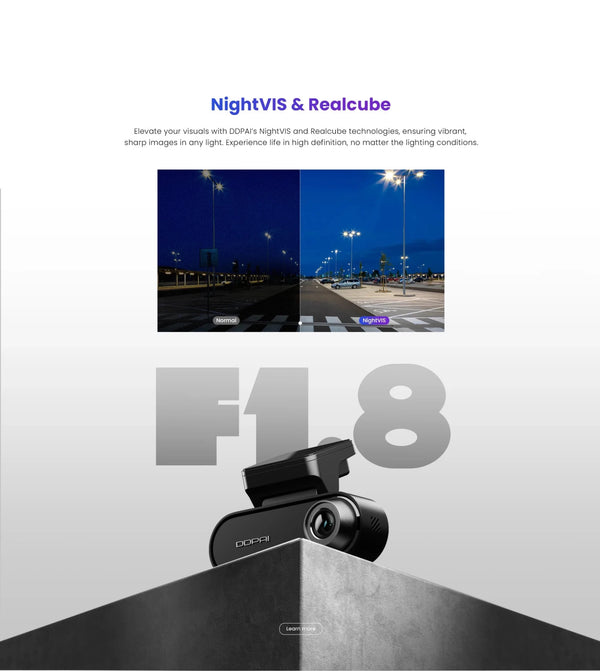 DDPAI N5 Dual Front and Rear Dash Cam 4K Ultra HD GPS ADAS Night Vision - stepyours.com