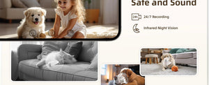 2.4G WiFi Indoor Camera - 2K 360 Degree PTZ With Night Vision And Two Way Talk - stepyours.com