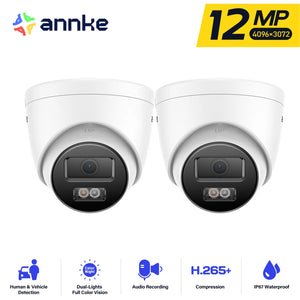 ANNKE 12MP IP67 Dual Light PoE Camera With Color Night Vision And Microphone - stepyours.com