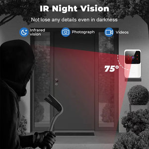 Tuya WiFi Video Doorbell Wireless HD Camera IR Alarm Security Smart Home Door Bell WiFi Intercom for Home by stepyours.com