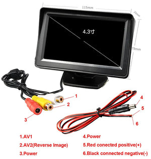 4.3 Inch Rotatable Rear View Camera For Car Reversing With 170 Degree Angle - stepyours.com