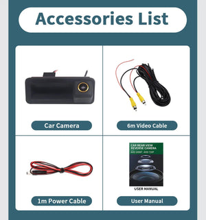 Rear View Camera 1080P 170 Degree For Ford Focus 2 Mk2 Mondeo Mk4 S Max - stepyours.com