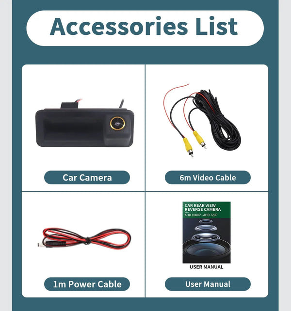 Rear View Camera 1080P 170 Degree For Ford Focus 2 Mk2 Mondeo Mk4 S Max - stepyours.com