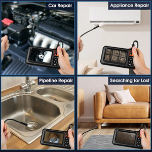 Industrial Endoscope Camera 4.3 Inch IPS Screen 1080P IP67 Waterproof Borescope - stepyours.com