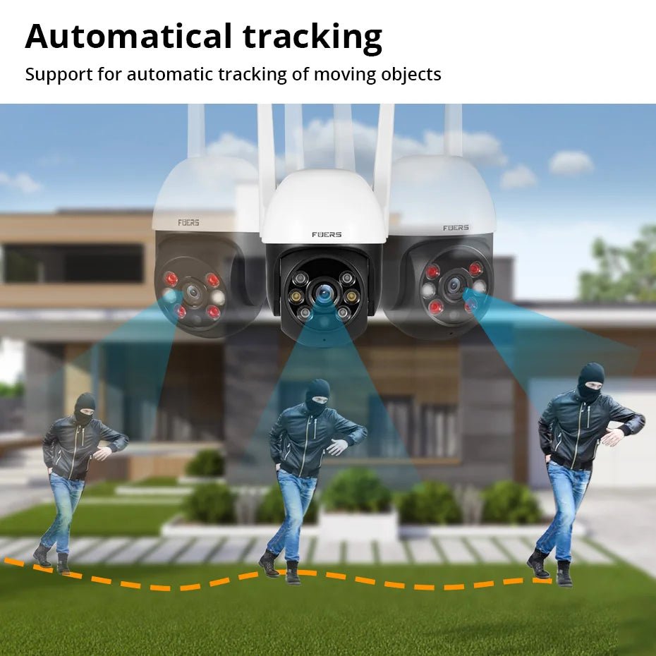Fuers 8MP 4K Outdoor Security Camera AI Tracking Tuya Smart - stepyours.com