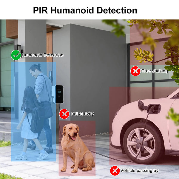 ANRAN Solar Camera With PIR Humanoid Detection For Outdoor Security 2K 2 4G WiFi - stepyours.com