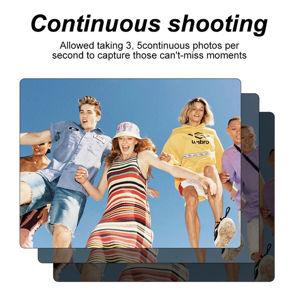 Compact 4K Digital Camera With 18X Zoom 180 Degree Flip Screen WiFi Vlog Cam - stepyours.com