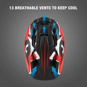 Kids Detachable Full Face Bike Helmet — product view 4