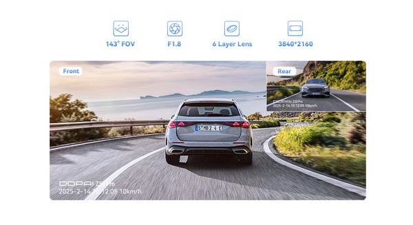 DDPAI Z50 Pro 4K UHD Dash Cam With 3 Inch IPS Display GPS ADAS Parking Monitor - stepyours.com