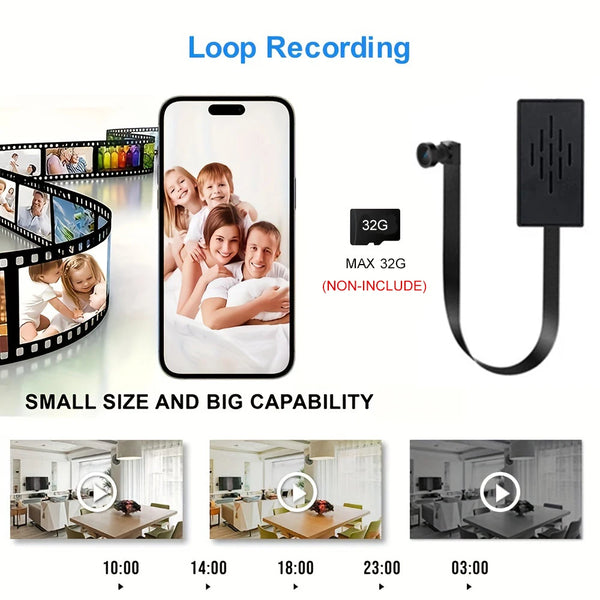Mini Camera 1080P HD WiFi Camcorder DIY Portable Wireless Module Video Recorder Motion Detection P2P Camera Support Remote View by stepyours.com