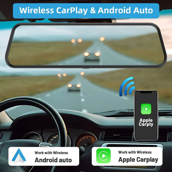 4K Car DVR Touch Screen Dash Cam CarPlay Android Auto Night Vision - stepyours.com