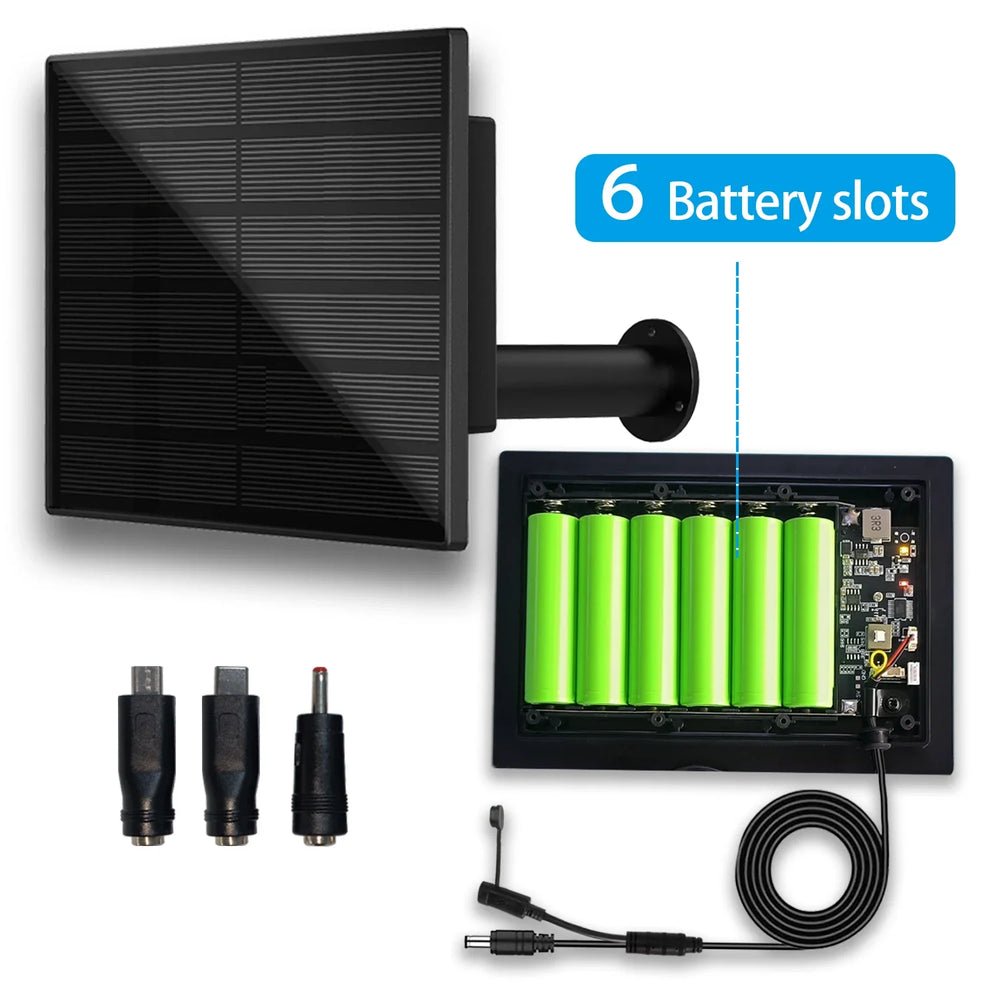 4W Waterproof Solar Panel 5V Output Micro USB Type C For 18650 Battery Charging - stepyours.com