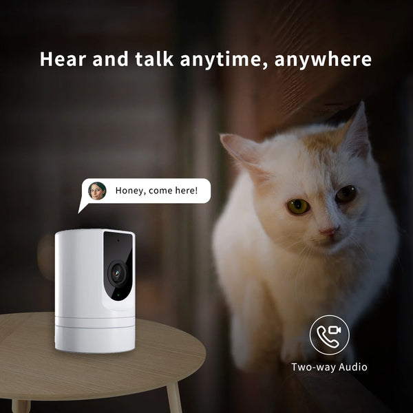 Indoor Pet Camera With Phone App 1080P WiFi Security Camera Foldable - stepyours.com