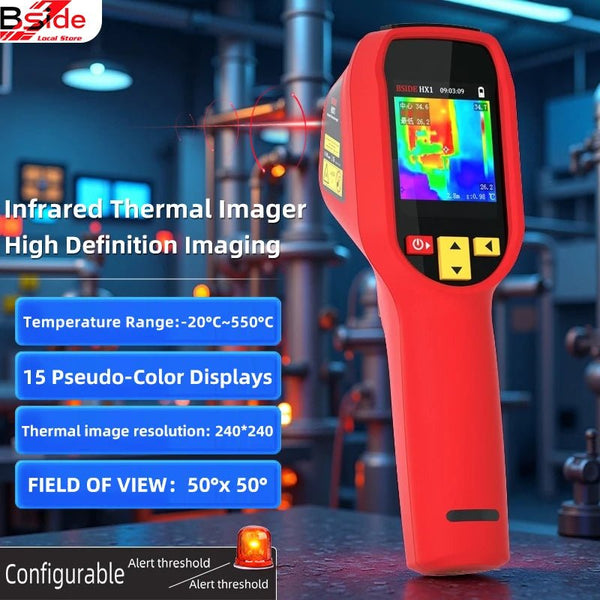 BSIDE HX1 Handheld Thermal Imaging Camera - 240x240 IR For PCB, Auto, Pipelines - stepyours.com