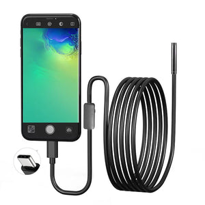JCWHCAM Type C Endoscope 7.0mm USB C Inspection Camera For Android PC - stepyours.com