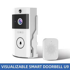 Waterproof Outdoor Wireless Doorbell with Solar Cover Camera WiFi Digital Door Peepholes Smart Home Intercom Video Eye Ring Bell by stepyours.com