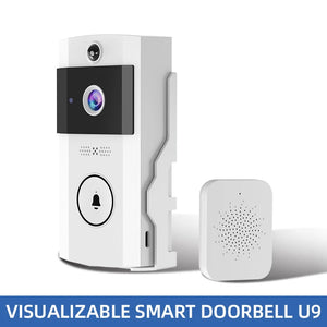 Waterproof Outdoor Wireless Doorbell with Solar Cover Camera WiFi Digital Door Peepholes Smart Home Intercom Video Eye Ring Bell by stepyours.com
