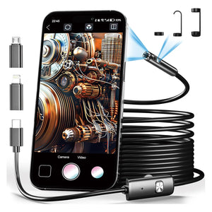 8mm 1080P Car Endoscope Boroscope For iPhone Android Type C - Plug And Play - stepyours.com