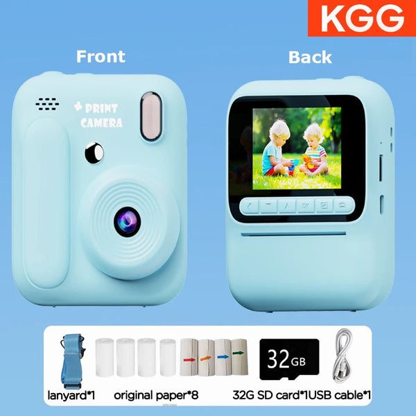 Kids Color Printing Instant Camera 32GB 1080P Digital Photo Video Gift - stepyours.com