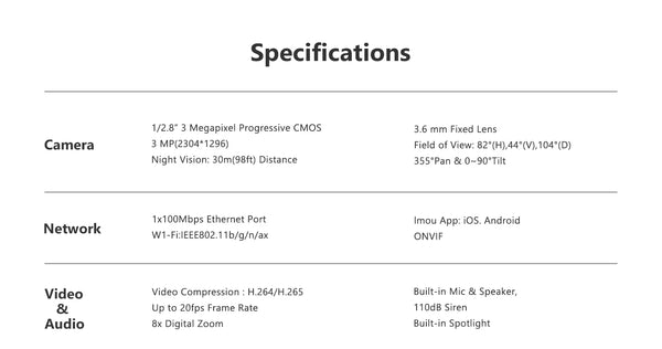 IMOU DK7 3MP Outdoor WiFi Camera With Color Night Vision Smart AI Detection - stepyours.com