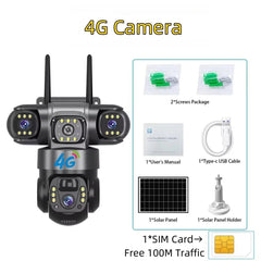 Solar Powered 4G Outdoor Security Camera With PIR Human Detection Night Vision - stepyours.com