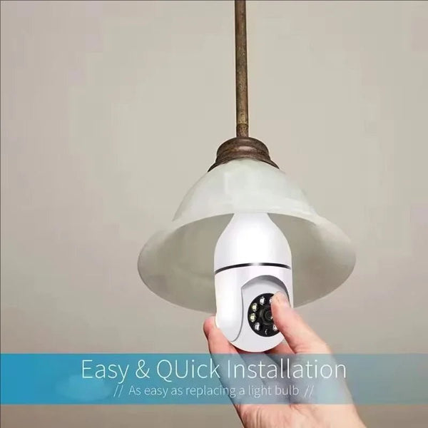 Gemodi 4G WiFi E27 Bulb Cam - AI Tracking 1080p Indoor Security - stepyours.com