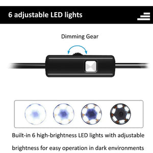 Practical 7mm Android Endoscope - 3 In 1 USB Micro USB Type - C Borescope IP67 - stepyours.com