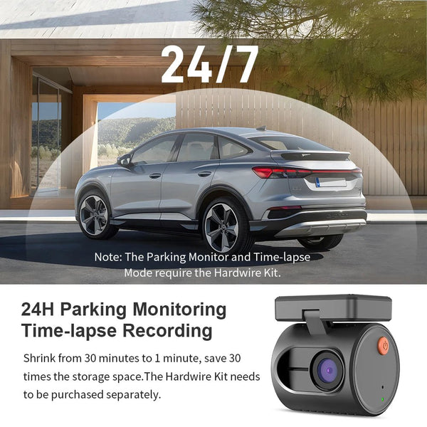 Kawa 2K Dash Cam Mini 3 for Cars Night Vision WiFi App - stepyours.com